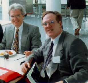 With Ron Laporte, Heidelberg, 1999